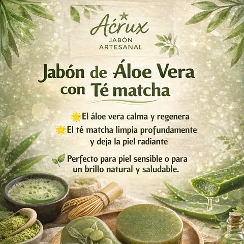 Aloe Vera con té matcha